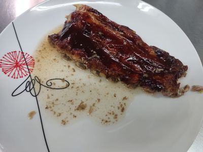 Medio  Costillar de cerdo a la bbq