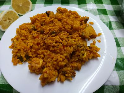 Arroz y marisco